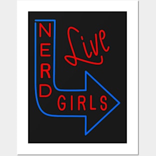 Live Nerd Girls Posters and Art